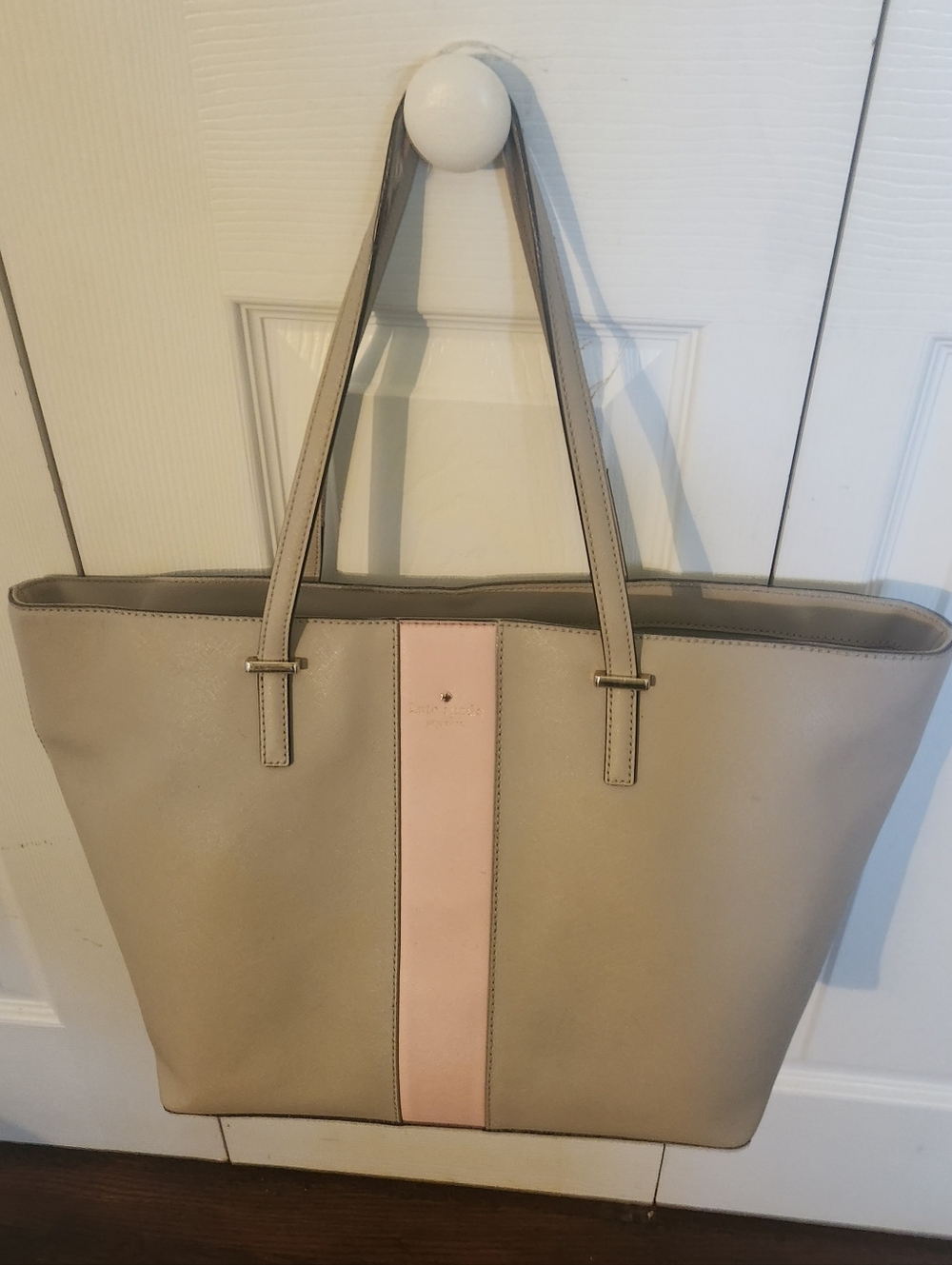 Kate Spade Large Tote Beige And  Pink, GREAT SHAPE